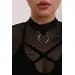 Боді High Mesh Ring  Black XS