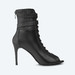 Туфлі для танців HighHeels Black Cross каблук 9 см чорні з натуральної шкіри з ремінцем Туфлі для танців HighHeels Black Cross каблук 9 см чорні з натуральної шкіри з ремінцем