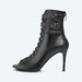 Туфлі для танців HighHeels Black Cross каблук 9 см чорні з натуральної шкіри з ремінцем Туфлі для танців HighHeels Black Cross каблук 9 см чорні з натуральної шкіри з ремінцем