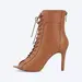 Бежеві хілси для танців Caramel Heels 9 см з натуральної шкіри
