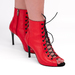 Туфлі для танців high heels Iren каблук 9 см червона шкіра