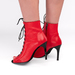 Туфлі для танців high heels Iren каблук 9 см червона шкіра