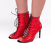 Туфлі для танців high heels Iren каблук 9 см червона шкіра