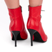 Туфлі для танців high heels Iren каблук 9 см червона шкіра