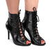 Туфлі для танців HighHeels Iren Glass, каблук 9 см чорна глянцева шкіра