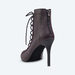Ботильйони для танців HighHeels Bordo каблук 9 см бордова натуральна шкіра Ботильйони для танців HighHeels Bordo каблук 9 см бордова натуральна шкіра
