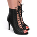 Ботильйони для танців HighHeels Iren каблук 9 см чорна шкіра