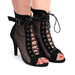 Професійні туфлі для танців HighHeels Verona каблук 9 см чорна екошкіра