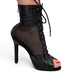 Хілси Bottega 11 см чорні з сіткою для танців high heels Хілси Bottega 11 см чорні з сіткою для танців high heels